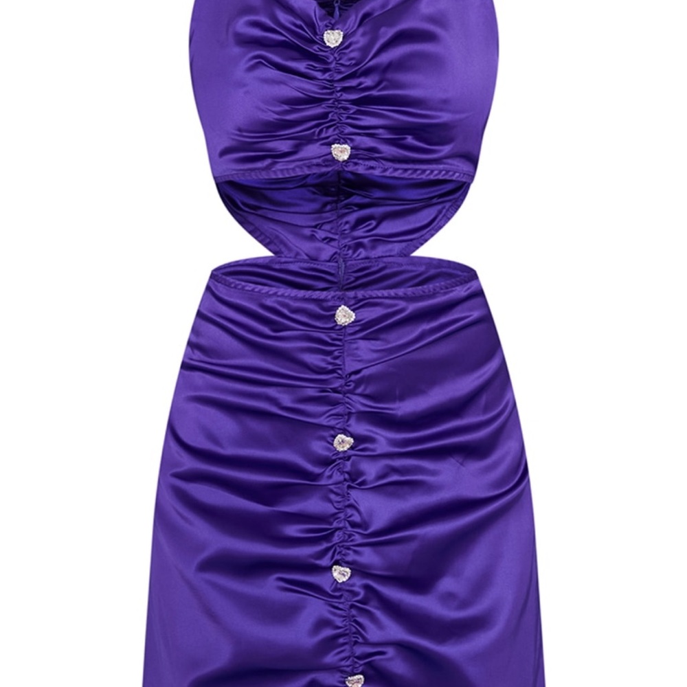 Petite Purple Embellished Detail Halterneck Bodycon
Dress Retails 68$ HPx4 - Picture 2 of 10